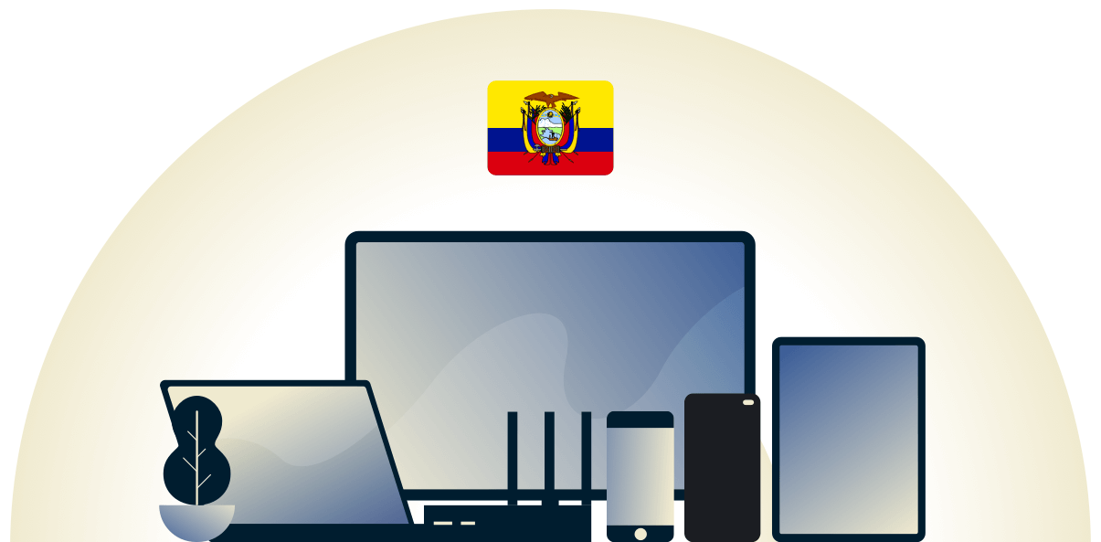 Unser Ecuador-VPN schützt eine Vielzahl von Geräten.